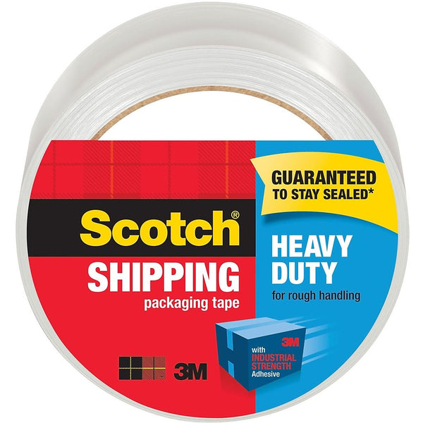 Scotch® Heavy Duty Shipping Packing Tape, 1.88" x 54.6 yds., Clear (3850)