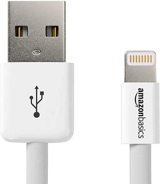 AmazonBasics Lightning to USB A Cable - MFi Certified iPhone Charger- Black- 10 foot