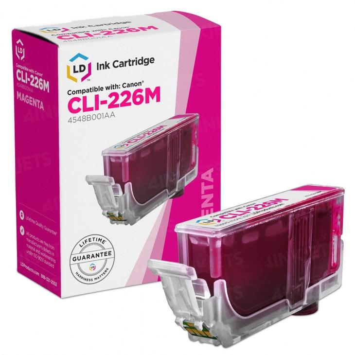 Compatible cyan CLI-226M Magenta ink cartridge for Canon printers