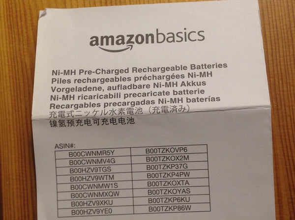 Amazon Basics AAA High-Capacity Rechargeable Batteries 8 Pack