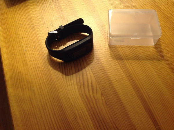 LED pedometer watch in case