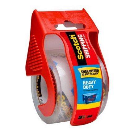 3M Scotch 1.88"x22.2 Yd. Heavy Duty Shipping Packaging Tape with Dispenser