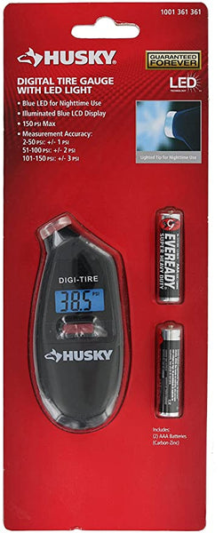 Husky Backlit digital tire guage